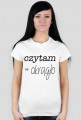 T-shirt damski Czytam na okrągło