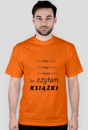 T-shirt męski Nie śpię bo czytam