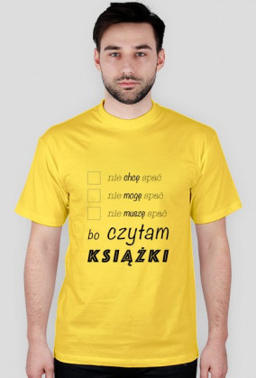 T-shirt męski Nie śpię bo czytam