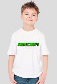Koszulka chłopięca minecraft logo