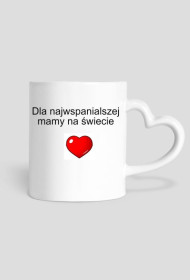 Kubek "dla najwspanialszej mamy na świecie ♥" Biały
