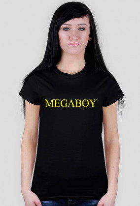 Koszulka Damska z żółtym napisem Megaboy