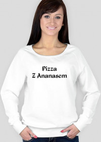 Bluza biała Pizza Z Ananasem
