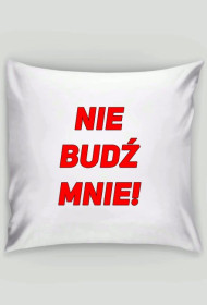 Poduszka biała ,,Śpię''