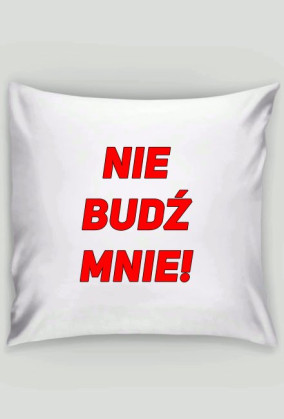 Poduszka biała ,,Śpię''