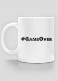 kubek z napisem GameOver
