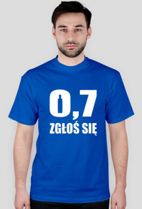 T-SHIRT 0,7 ZGŁOŚ SIĘ men's