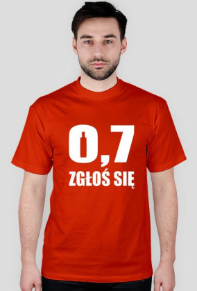 T-SHIRT 0,7 ZGŁOŚ SIĘ men's