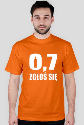 T-SHIRT 0,7 ZGŁOŚ SIĘ men's