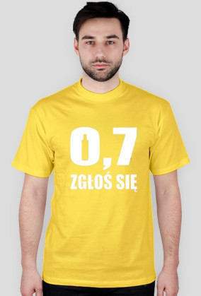 T-SHIRT 0,7 ZGŁOŚ SIĘ men's