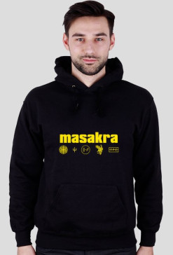 MASAKRA HOODIE TWO BLACK