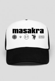 MASAKRA CLIQUE CAP BLACK/WHITE