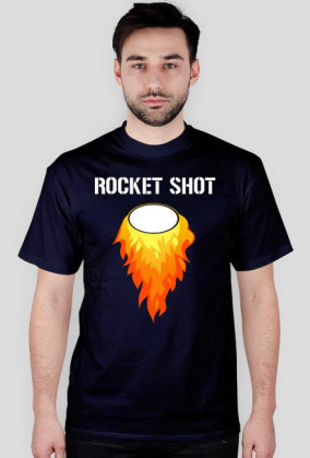 Rocket T-Shirt White text