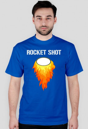 Rocket T-Shirt White text