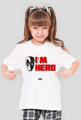 Deadpool I'm Hero Koszulka dziewczęca 2