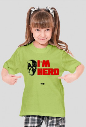 Deadpool I'm Hero Koszulka dziewczęca 2