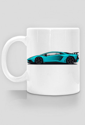Kubek Lamborghini Aventador SV Niebieski