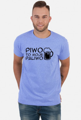 Piwo to moje paliwo (koszulka męska) ciemna grafika