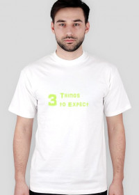 NuptseWear - koszulka z napisem 3 Things to  Expect oraz logo na plecach