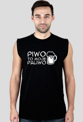 Piwo to moje paliwo (bezrękawnik męski) jasna grafika