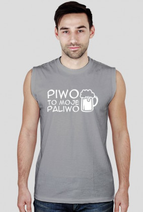 Piwo to moje paliwo (bezrękawnik męski) jasna grafika
