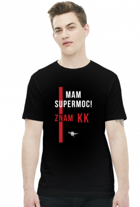 Mam supermoc! KK - T-shirt męski czarny - LexRex