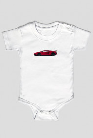 Body niemowlęce Lamborghini Aventador SV Czerwony