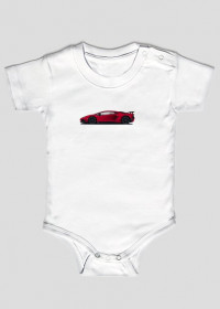 Body niemowlęce Lamborghini Aventador SV Czerwony