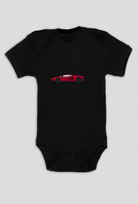 Body niemowlęce Lamborghini Aventador SV Czerwony