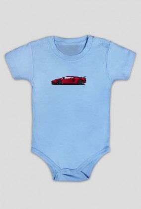 Body niemowlęce Lamborghini Aventador SV Czerwony