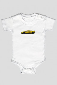 Body niemowlęce Lamborghini Aventador SV Żółty