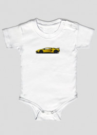 Body niemowlęce Lamborghini Aventador SV Żółty