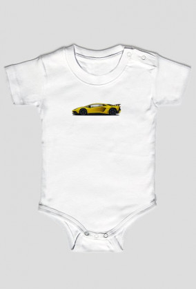 Body niemowlęce Lamborghini Aventador SV Żółty