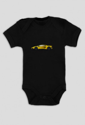 Body niemowlęce Lamborghini Aventador SV Żółty