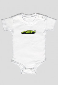 Body niemowlęce Lamborghini Aventador SV Zielony