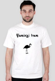 Flamingi team męska koszulka