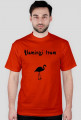 Flamingi team męska koszulka