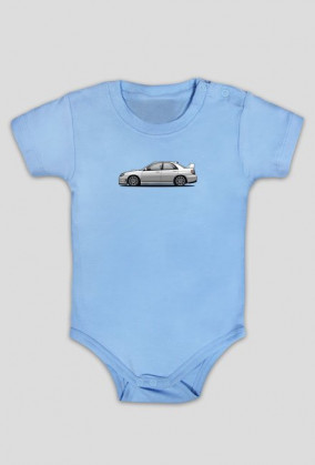 Body niemowlęce Subaru Impreza WRX Biały