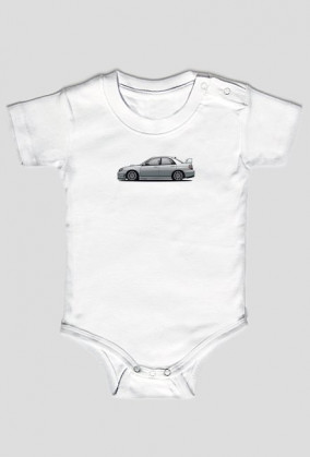 Body niemowlęce Subaru Impreza WRX Srebrna