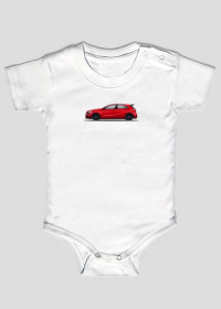 Body niemowlęce Mercedes A45 Czerwony