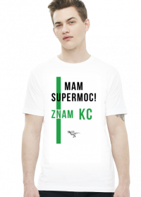 Mam supermoc! KC - T-shirt męski biały - LexRex