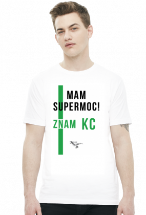 Mam supermoc! KC - T-shirt męski biały - LexRex