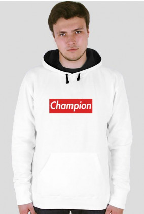Biała Bluza z kapturem Champion bluzy z kapturem w ENESEY7 bluza cupsell biała