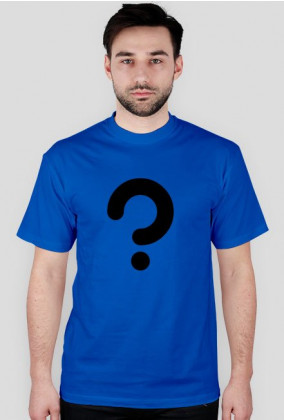 Zagadka - koszulka męska niebieska