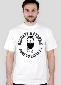 T-shirt Brodaty Ratownik