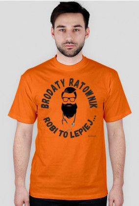 T-shirt Brodaty Ratownik