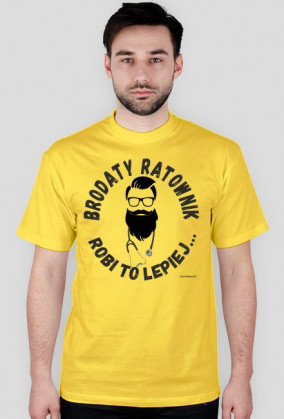 T-shirt Brodaty Ratownik