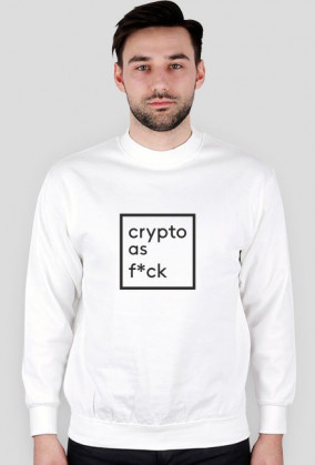 Bluza męska bez kaptura - Crypto as f*ck