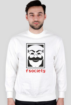 Bluza męska bez kaptura - Fsociety Mr Robot