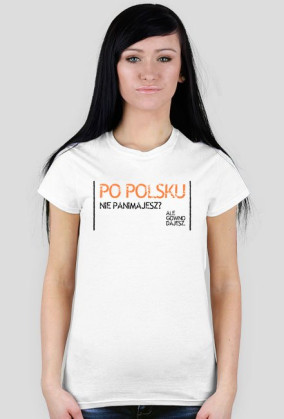 Nie panimajesz ORANGE/ t-shirt slim